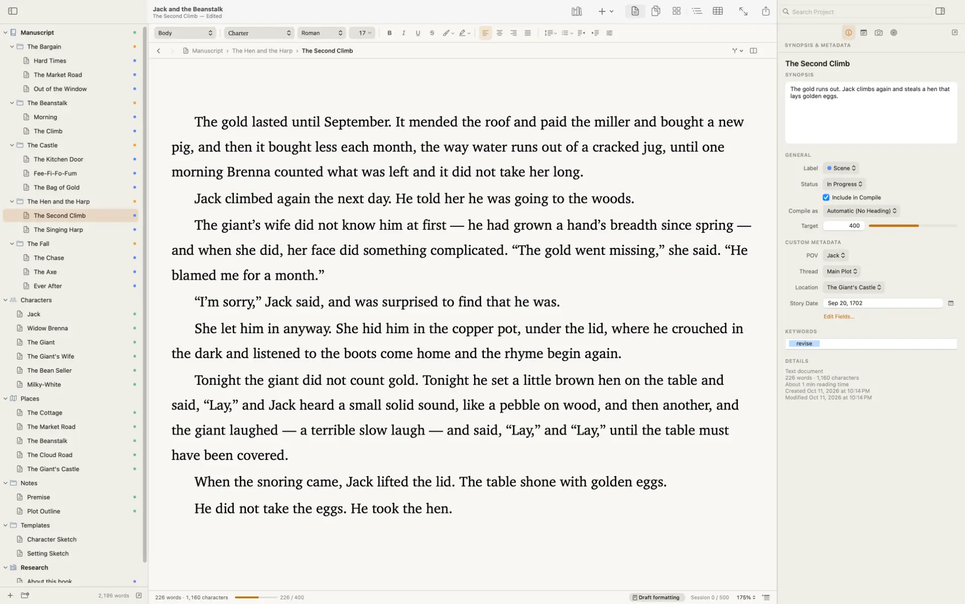 Amber for macOS Draft Mode interface